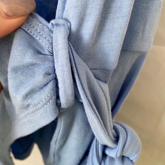 Anthropologie Light Blue Norwich Front Tie Tank - Picture 11 of 13